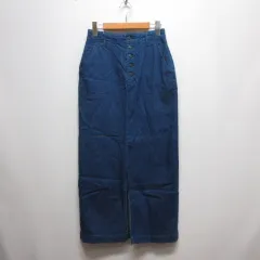 ヒステリックグラマー HYSTERIC GLAMOUR ストレッチ デニム スリット ナロー スカート 26 ブルー マキシ ロング 日本製のサムネイル