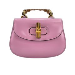 GUCCI グッチ バンブー ミニ トップハンドルバッグ ピンク 686864 