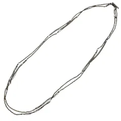 BRUNELLO CUCINELLI ブルネロクチネリ ロックカット ビジュー ロング ネックレス ペンダント アクセサリー 2連 ビーズ メタル ゴールド 高級感 上品 アクセサリー ジュエリー レディース ギフト プレゼント フォーマルのサムネイル