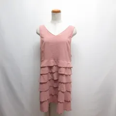 シビラ SYBILLA casa フリル キッチン エプロン ピンク 63335-E-4のサムネイル