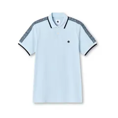 プレティグリーン メンズ トップス ポロシャツ Pretty Green Eclipse Tape Polo Shirt Lt Blue ブルーのサムネイル