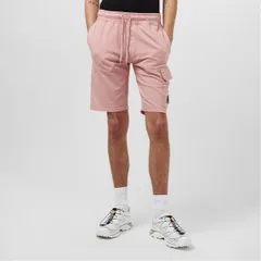 シーピーカンパニー メンズ ボトムス ハーフパンツ・ショーツ ショートパンツ フリース CP COMPANY Micro Lens Fleece Shorts Misty Rose 520のサムネイル