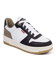 リーバイス メンズ シューズ スニーカー レース Levis Mens Drive Lo Lace Up Sneaker WhiteBlackKhaki ホワイトのサムネイル