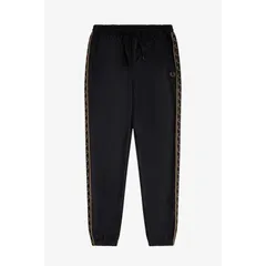 フレッドペリー メンズ ボトムス カジュアルパンツ トラックスーツ Fred Perry Mens Taped Poly Tracksuits BlackShade Q27 ブラックのサムネイル