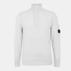 シーピーカンパニー メンズ アウター ニット・セーター クルーネック CP Company Mens Crew Neck Jumper Gauze White 103 ホワイトのサムネイル
