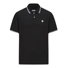 プレティグリーン メンズ トップス ポロシャツ Pretty Green Barton Polo Men Black ブラックのサムネイル