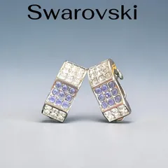 【美品】Swarovski イヤリング クリスタル装飾のサムネイル