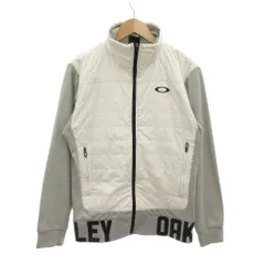 オークリー OAKLEY 中綿ジャケット キルティング 切替デザイン L 白 ホワイト グレー /NU ■ECF007のサムネイル