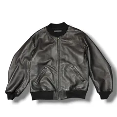COMOLI 26SS カーフスキン ジップブルゾン レザージャケット 革ジャン コモリ B01-01013 ブラック 3 （20543M）のサムネイル