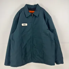古着 レッドキャップ RED KAP ジャケット 中綿 フルジップ ワッペン ワークジャケット 大きいサイズ XL-LN  グリーン メンズのサムネイル