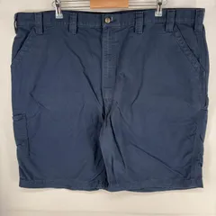 古着 カーハート Carhartt ダック パンツ ペインター ワンポイントロゴ ショーツ ハーフパンツ ジッパー w48  ネイビー系 メンズのサムネイル
