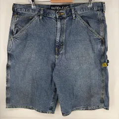 古着 ノーティカ NAUTICA デニム パンツ ペインター ショーツ ハーフパンツ ペインター ハンマーループ ジーンズ w38  ブルー系 メンズのサムネイル