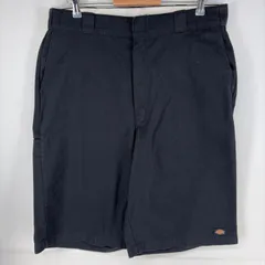 古着 ディッキーズ Dickies パンツ ワーク ショーツ ハーフパンツ ワンポイントロゴ ツールポケット w38  ブラック系 メンズのサムネイル