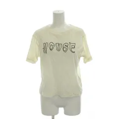 ファーファー furfur HOUSE刺繍シアーTシャツ F 白 オフホワイト ラウンドネック 半袖 /AG ■OSのサムネイル