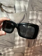 福岡出品  LINDA FARROW The Attico MARFA サングラス リンダファロー ジ アティコ マルファ 定価4万 52 22 140 ブラック 8229 FKのサムネイル