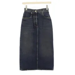 プラダ PRADA 21SS デニムスカート タイト ロング 三角プレート 36 青 GFD162 S212 /KHのサムネイル