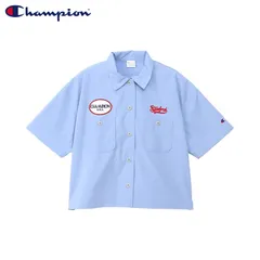 チャンピオン Champion シャツ 半袖 レディース ストレッチ リラックスフィット SHORT SLEEVE SHIRT CW-B312のサムネイル