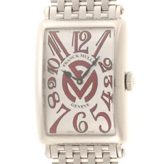 FRANCK MULLER フランクミュラー 腕時計 ロングアイランド 1200SCRELFM 100本限定 シルバーギョシェ文字盤 ステンレススチール 自動巻き メンズ【200】【中古】のサムネイル