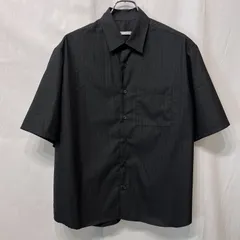 uniform experiment ユニフォームエクスペリメント ● 26SS UE-260043 STRETCH WOOL RELAX-FIT S/S SHIRT ロゴプリントリラックスフィット ストライプ 半袖シャツのサムネイル