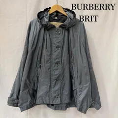 バーバリー BURBERRY BRIT ドルマンスリーブ ナイロンフーデッドジャンパー dusty blue M レディース M ISItems【USED】【古着】【中古】50164437のサムネイル