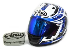 保存袋付 Arai アライ RX-7X PLANET BLUE 61-62cm XLサイズ フルフェイスヘルメット 2018年製のサムネイル