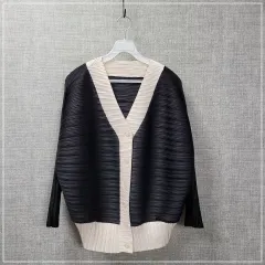 2348 PLEATSME 横プリーツカーディガン レディースFのサムネイル
