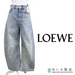 未使用 LOEWE ロエベ デニム パンツ サイズ32 バレル ジーンズ ボトムス 26s4-1のサムネイル