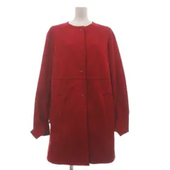 ザラ ベーシック ZARA BASIC コート ひざ丈 長袖 赤 レッド M ■OOMのサムネイル