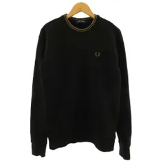 フレッドペリー FRED PERRY トレーナー スウェット クルーネック ロゴエンブロ 黒 ブラック Sのサムネイル