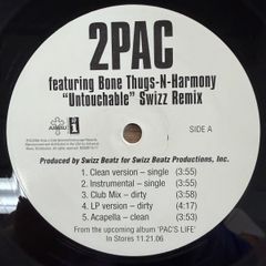 2Pac Featuring Bone Thugs-N-Harmony – Untouchable (Swizz Remix) B0008116-11 [レコード/record/LP ] 