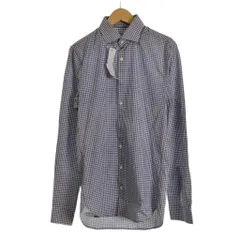 マイケルコース MICHAEL KORS ドット柄 シャツ 長袖 37 白 ホワイト 紺 ネイビー MD0MD90826411 ■FY ■SHのサムネイル