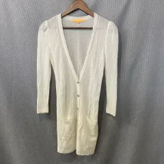 エゴイスト スリムフィット アイボリー ロング カーディガンのサムネイル
