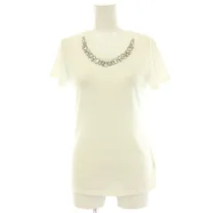 ラブレス LOVELESS ビジュー 半袖 カットソー プルオーバー 34 ホワイト /HK ■OSのサムネイル