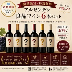 【特別価格】アルゼンチン直輸入ワイン6本セット｜総額2万円以上相当｜数量限定のサムネイル