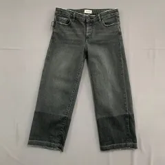 25インチ ZADIG&VOLTAIRE ザディグ・エ・ヴォルテール ツートン ウォッシュ ブラックデニム クロップド ストレッチ デニム ズボンのサムネイル