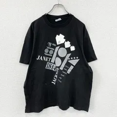 Hanes　ヘインズ　ジャネットジャクソン　半袖プリントTシャツ　シングルステッチ　ヴィンテージ　黒　ブラック　XLサイズ　古着のサムネイル