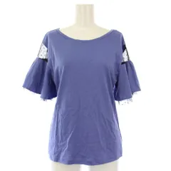 ラブレス LOVELESS Tシャツ カットソー 半袖 チュール ドット 切替 34 ブルー 25050700701010 /TKのサムネイル