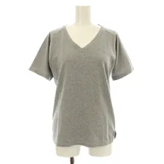 ナイジェルケーボン NIGEL CABOURN コットンVレザーネックTシャツ カットソー 半袖 無地 6 グレー 8042-08-21021 /KUのサムネイル