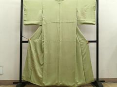 平和屋着物▽男性 単衣 訪問着 立波 鷹 鷲 暈し染め 金彩 洗える着物