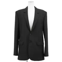 【美品】CELINE セリーヌ テーラードジャケット サイズ 36 レディース JUDE ジュード ウール × モヘヤ シングルブレスト ノッチドラペル 2B 開き見せ センターベント アウター ブラック 黒 イタリア製 2V49F125Mのサムネイル