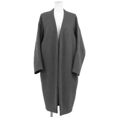 【SALE】【美品】ENFOLD エンフォルド ノーカラーコート サイズ 36 レディース ウール × コットン アウター ダークグレー 灰色 3009A130-1000のサムネイル