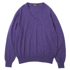 Loro Piana ロロピアーナ ニット BABY CASHMERE 100% サイズ 48 メンズ Vネック ロングスリーブ 長袖 ミドルゲージ トップス パープル 紫 イタリア製のサムネイル
