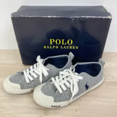POLO RALPH LAUREN CARLISLE II スニーカー 23cm グレー/ネイビー RFS10642 ポロ ラルフローレン ジュニア/レディース[OC03392]のサムネイル