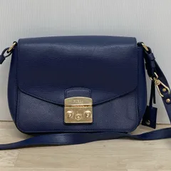 FURLA/フルラ ショルダーバッグ ネイビー/紺 ゴールド金具 フラップ レディース カバン/鞄[OG00229]のサムネイル