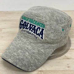 美品 Paradiso/パラディーゾ ゴルフキャップ ワークキャップ グレー 刺繍ロゴ GOLF VACANCES/GOLVACA[OL00800]のサムネイル