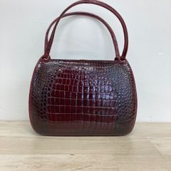 オールドグッチ パイソン ハンドバッグ ゴールド金具 蛇革 
