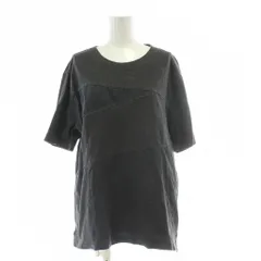 エディフィス EDIFICE Tシャツ カットソー M グレー 半袖 切り替えデザイン ラウンドネック /GGのサムネイル