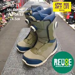 【ムラスポ公式】SALOMON　サロモン　IVY BOA SJ　アイビーボアSJ　24.5㎝　22-23　レディース　ブーツ　スノーボード　中古品（USED）　良品　ダブルボアのサムネイル