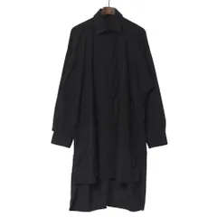 ■美品■2025AW■Yohji Yamamoto POUR HOMME ヨウジヤマモトプールオム 長袖シャツ サイズ2 アシメヘム ロングシャツ 環縫い ブランド古着【中古】20260730/RB0180のサムネイル