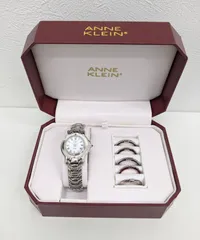 C【中古・動作未確認・ジャンク扱い】ANNE KLEIN アンクライン チェンジベゼル 763S レディース腕時計 クォーツ腕時計 C-0.1-0.2のサムネイル